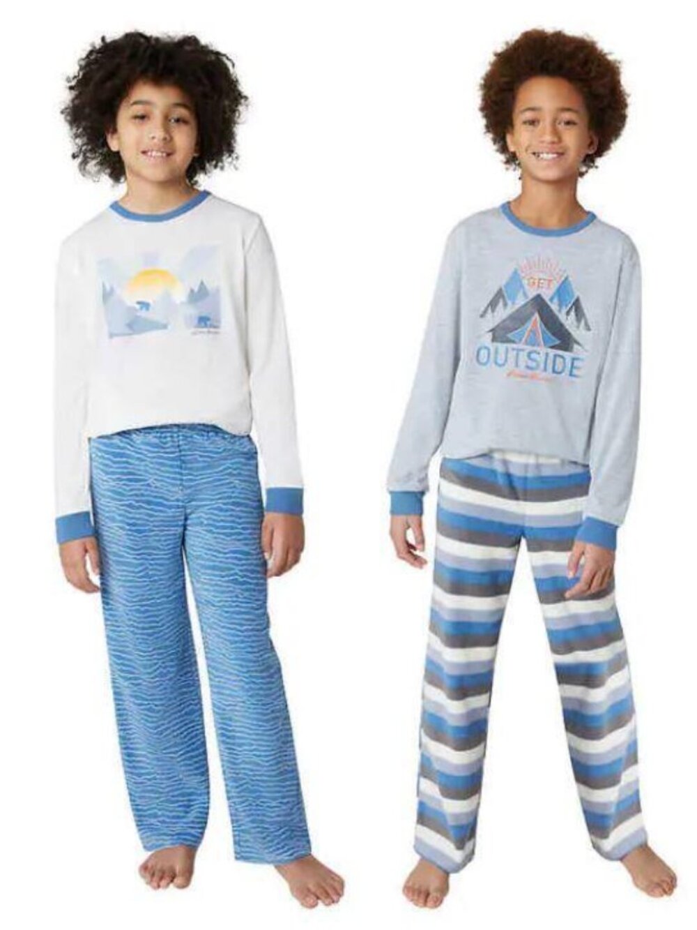 Boy's Eddie Bauer 4 Piece Mix & Match Get Outside Sleep Set - Small (7/8)